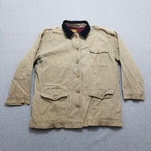 High Sierra Sahara‎ Jacket Womens Medium Brown Velvet Pockets Buttons Outdoor